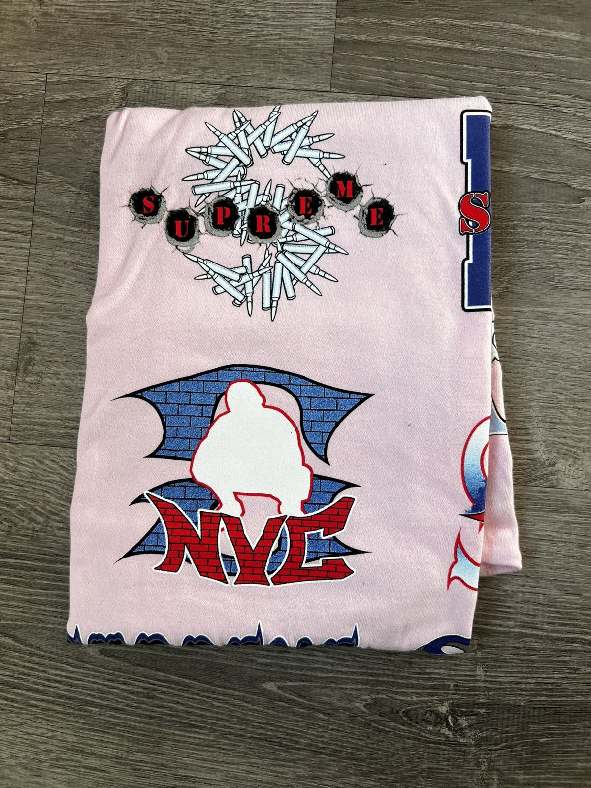 Supreme Supreme Flash Tee Pink Size US L / EU 52-54 / 3 - 4 Thumbnail