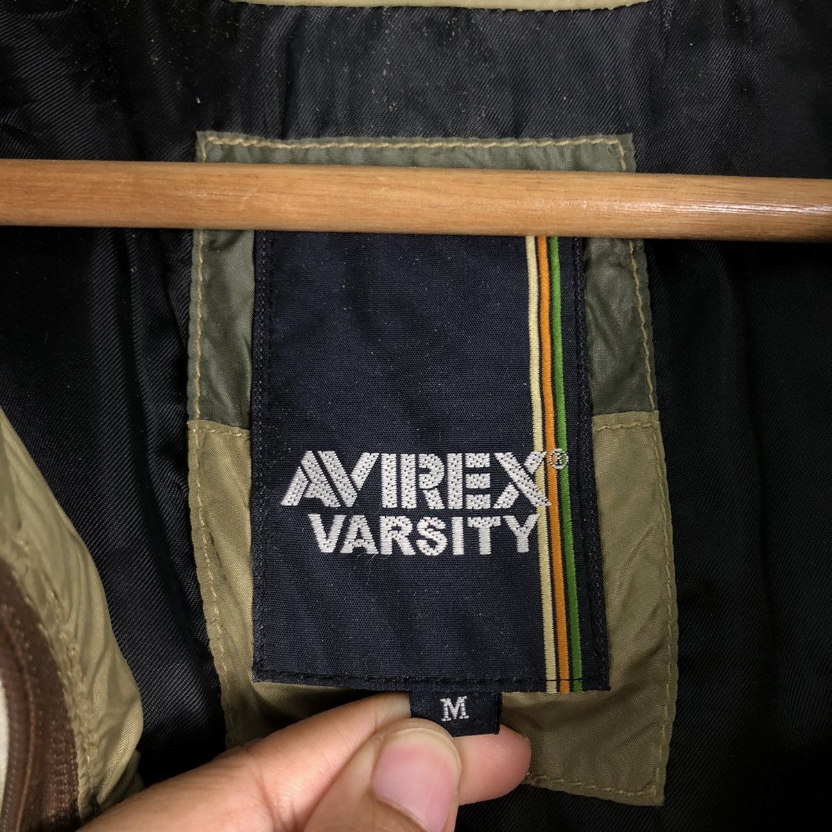 Avirex 🔥Vintage Bomber Jacket Puffer Down Avirex Varsity Mink Fur Size US M / EU 48-50 / 2 - 21 Thumbnail