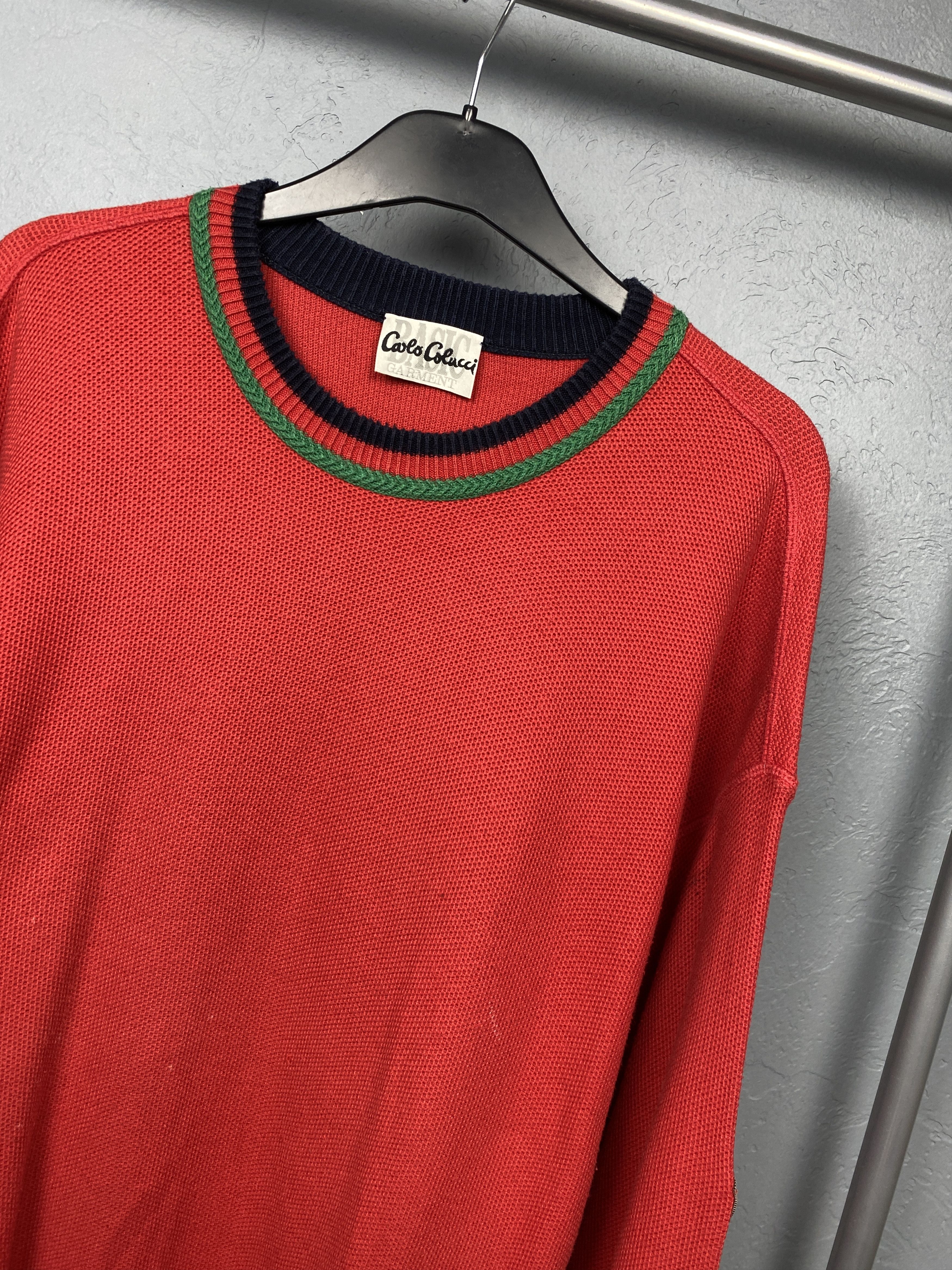 Carlo Colucci Carlo Colucci Vintage Mens Knit Crew Neck Sweater Size US XL / EU 56 / 4 - 2 Thumbnail