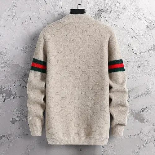 Designer × Vintage Men's Loose Knitted Sweater Warm Pullover Kintwear Tops Size US L / EU 52-54 / 3 - 4 Thumbnail