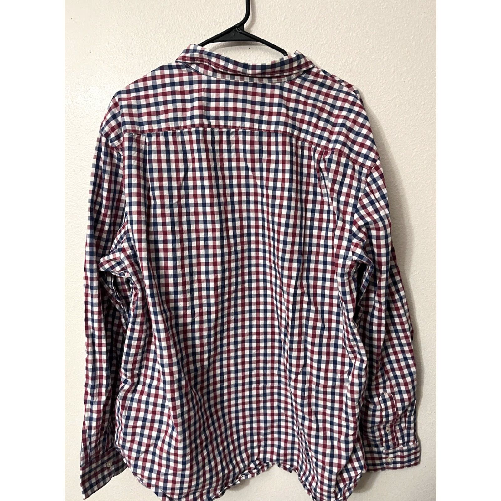 Old Navy Old Navy Gingham Check Dress Shirt, Collared Button-Down, Multicolor, 3XL, Slim Fit, Mens Size US XXL / EU 58 / 5 - 2 Thumbnail