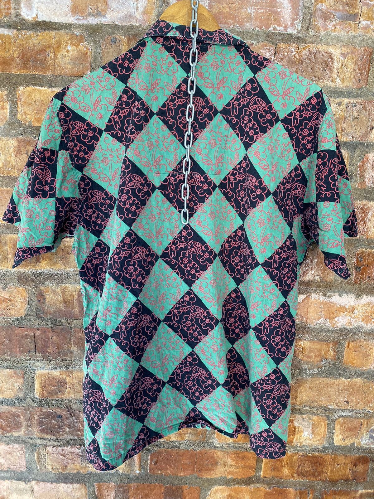 Iceberg × Moschino × Vintage 90s Moschino checked floral button up Size US M / EU 48-50 / 2 - 9 Thumbnail