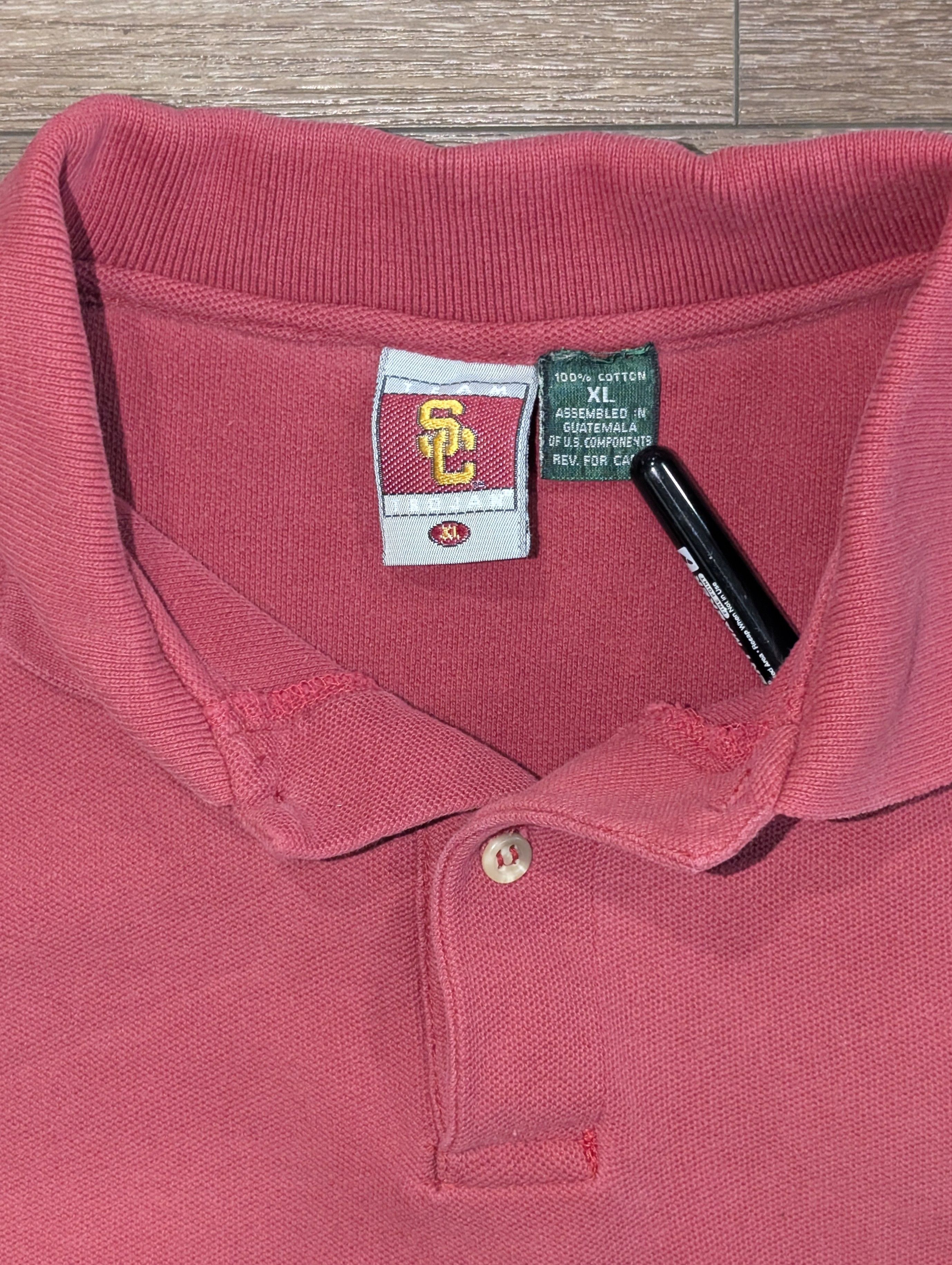 Vintage Vintage USC Trojans polo shirt - SIZE XL Size US XL / EU 56 / 4 - 3 Thumbnail