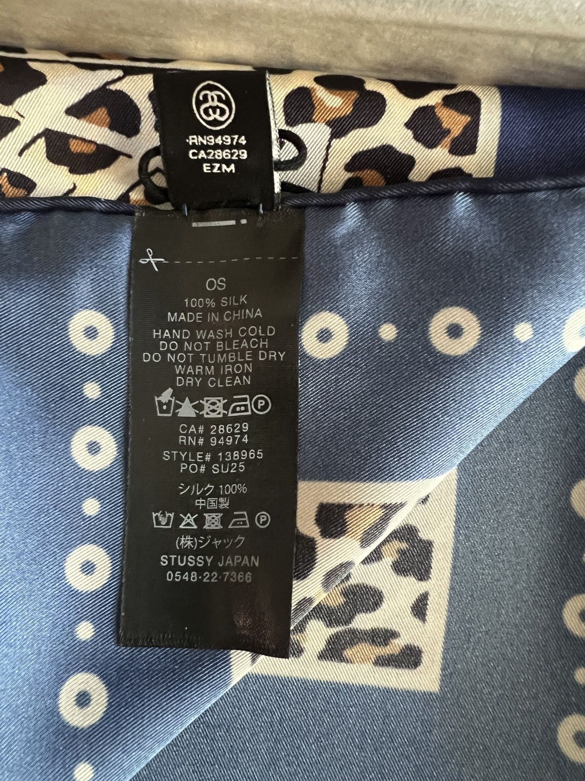 ★25SS 大人気★STUSSY SILK BANDANA New in ‼️ Stussy Silk Bandana New with box Color : Leopard