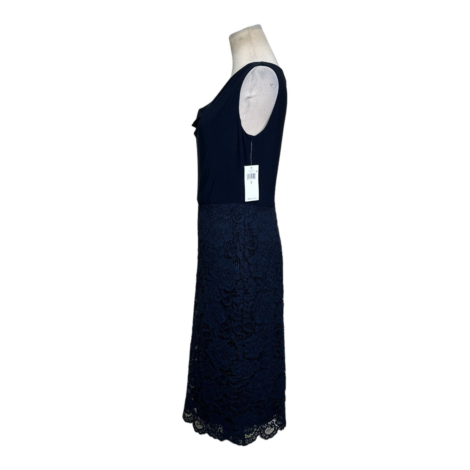 Ralph Lauren Ralph Lauren navy blue lace detail skirt cocktail dress 2 Size XS / US 0-2 / IT 36-38 - 14 Thumbnail