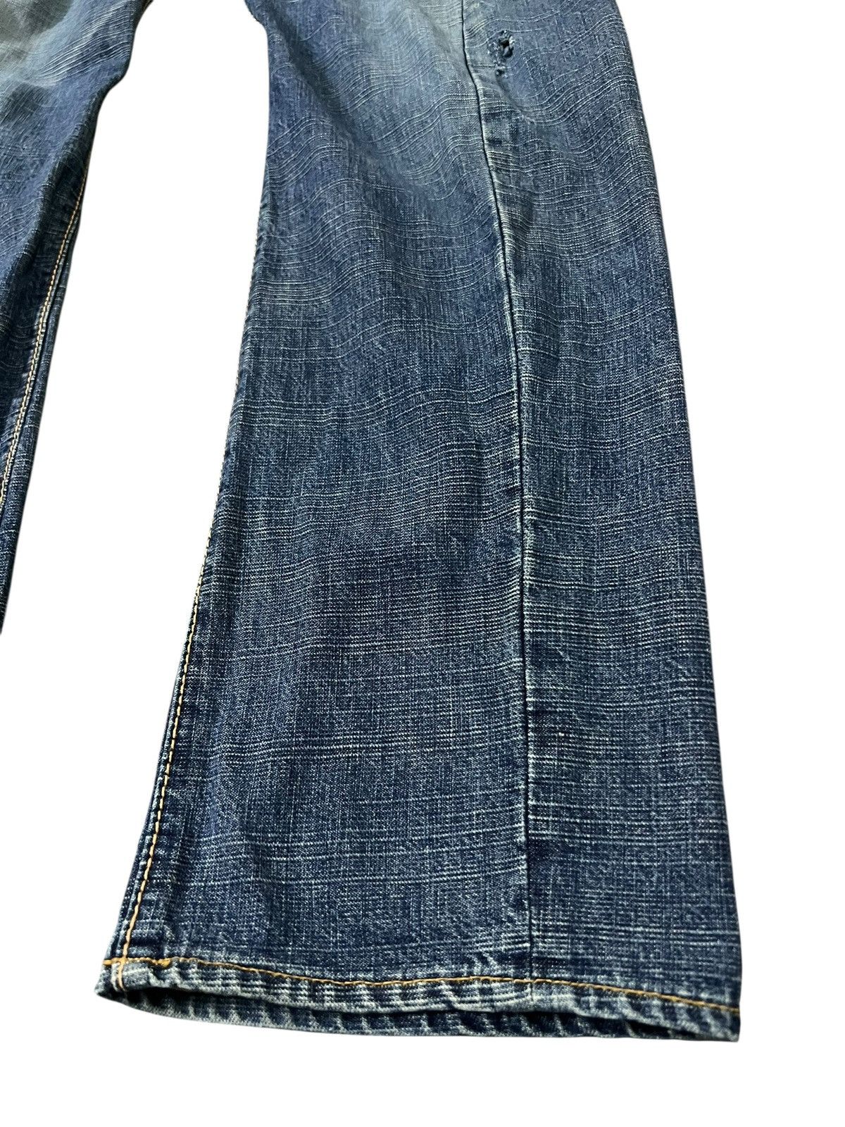 Japanese Brand 80’s Vintage Ghost Label Distress Jean Size US 31 - 4 Thumbnail