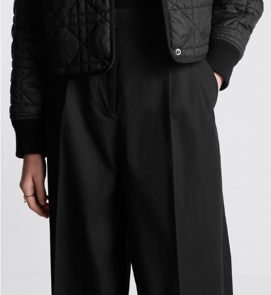 Dior o1w1db10925 447P72 Wide-Leg Pant in Black Size 26" / US 2 / IT 38 - 5 Thumbnail
