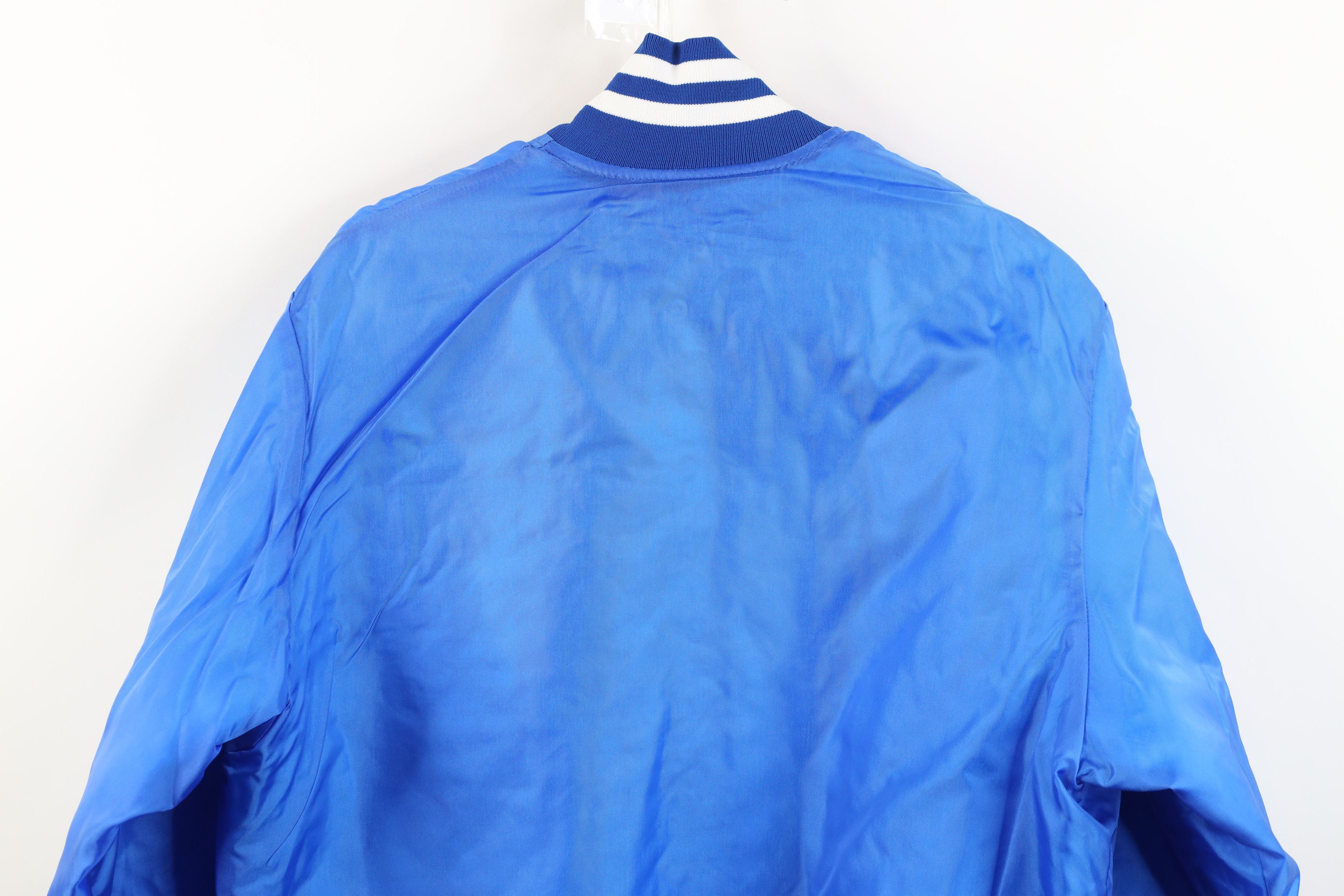Vintage Vintage 70s Streetwear Satin Bomber Jacket Royal Blue USA Size US S / EU 44-46 / 1 - 13 Thumbnail