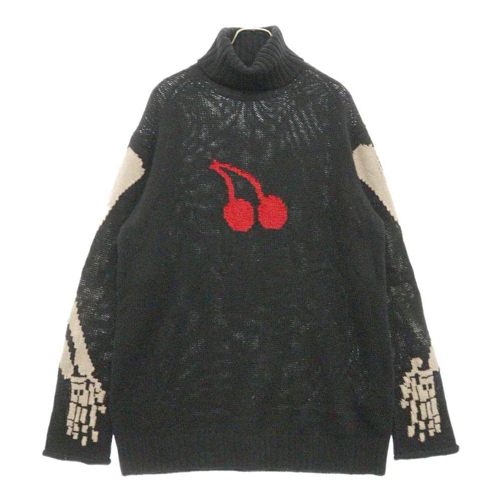 Yohji Yamamoto Yohji Yamamoto POUR HOMME 22AW CHERRY AND BONES KNIT Size US L / EU 52-54 / 3 - 1 Thumbnail