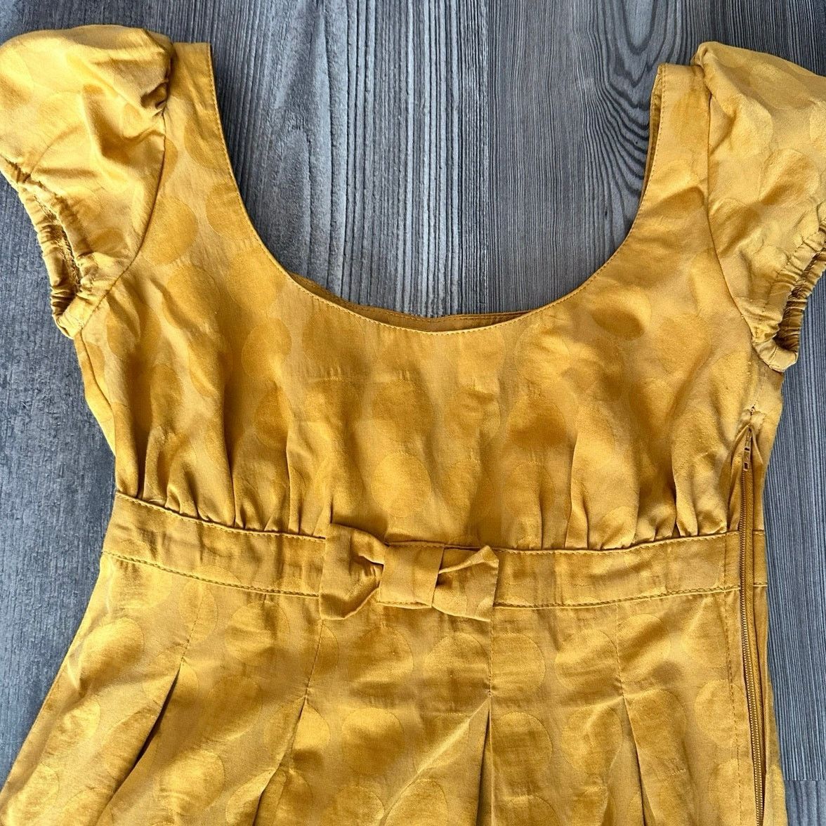 H&M divided h&m yellow mustard polka dot baby doll dress Size XS / US 0-2 / IT 36-38 - 2 Thumbnail