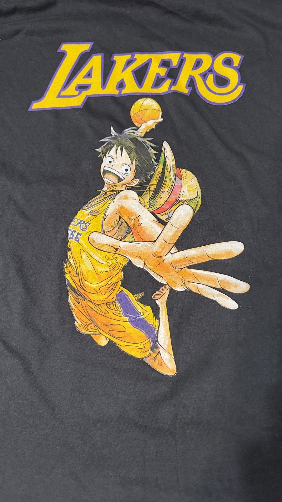 NBA Lakers x One Piece Collab Shirt 2/28/25 Size US XL / EU 56 / 4 - 4 Thumbnail