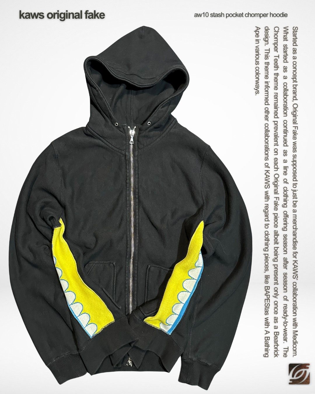 AW10 Stash Pocket Chomper Hoodie