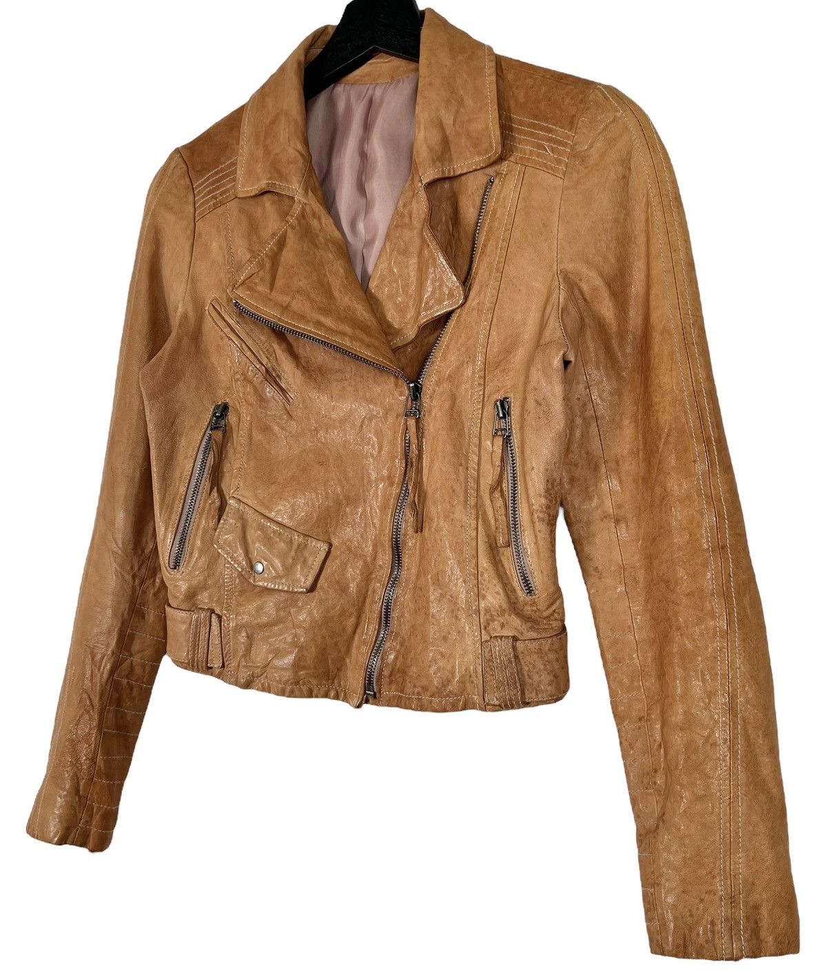 Japanese Brand × Vintage Vintage Punk Bikers Double Collar Jacket Size S / US 4 / IT 40 - 4 Thumbnail