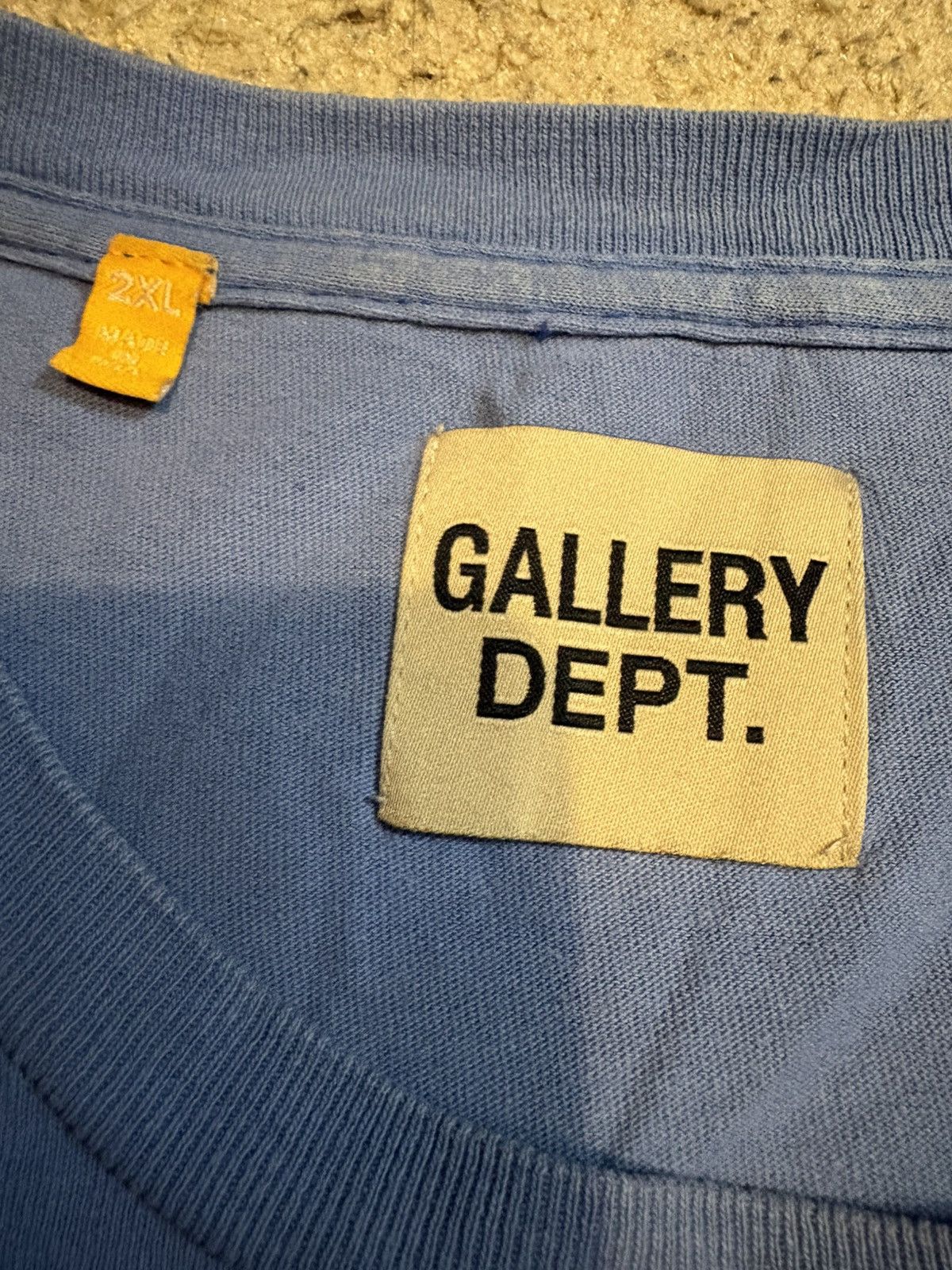Gallery Dept. Gallery Dept. Blue Red Souvenir Logo T shirt Size US XXL / EU 58 / 5 - 5 Thumbnail
