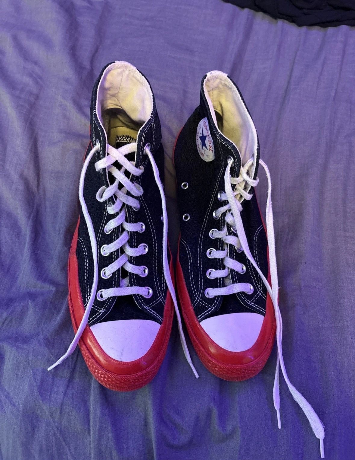 Comme des Garcons Commes Des Garçon Chuck Taylor Converse red black and white Size US 9 / EU 42 - 6 Thumbnail