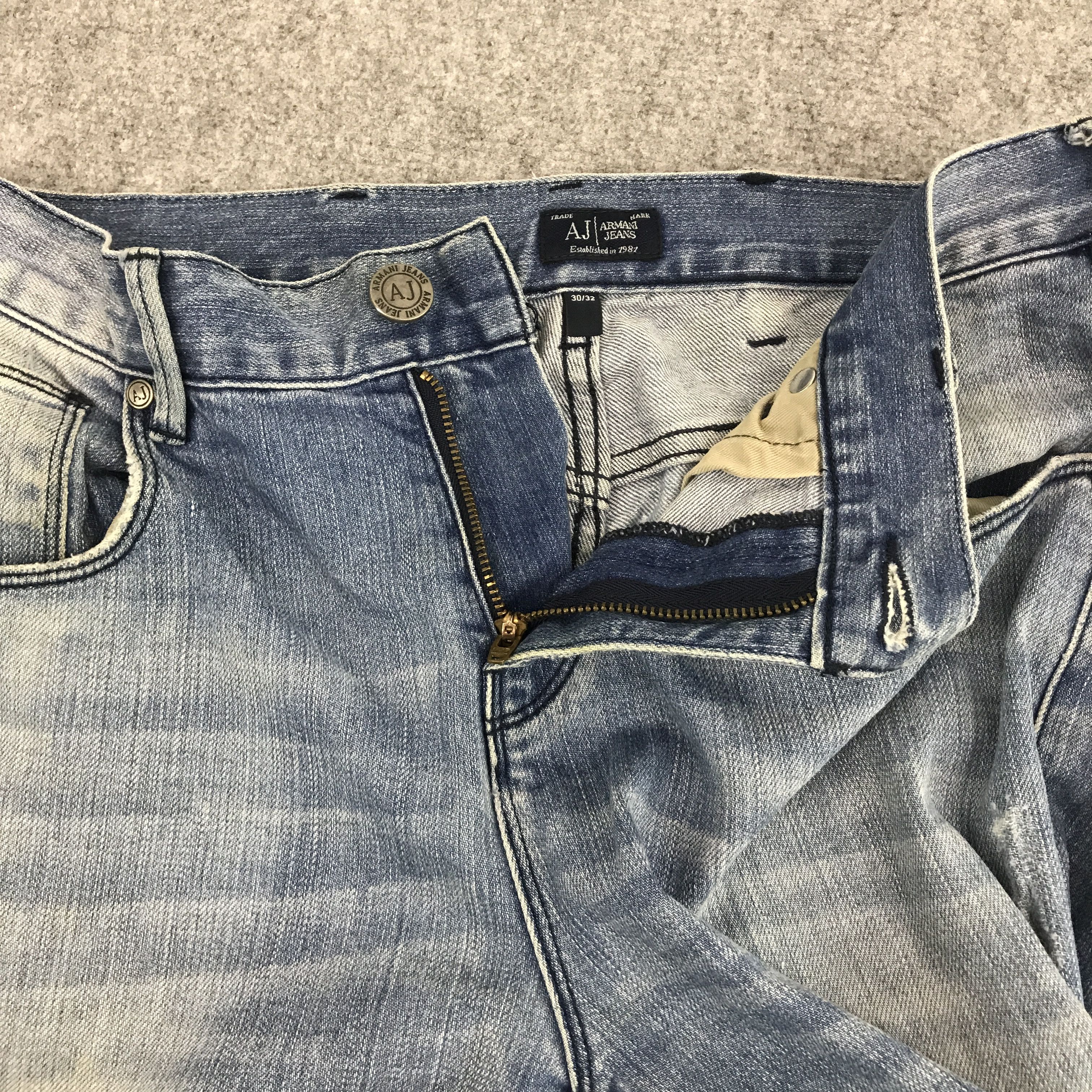 Armani × Giorgio Armani ARMANI JEANS DISTRESSED DESIGN DENIM JEANS Size US 30 / EU 46 - 7 Thumbnail