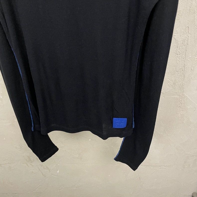 Loewe loewe Black reverse-wear blue leather tag logo high-neck kn Size US L / EU 52-54 / 3 - 3 Thumbnail