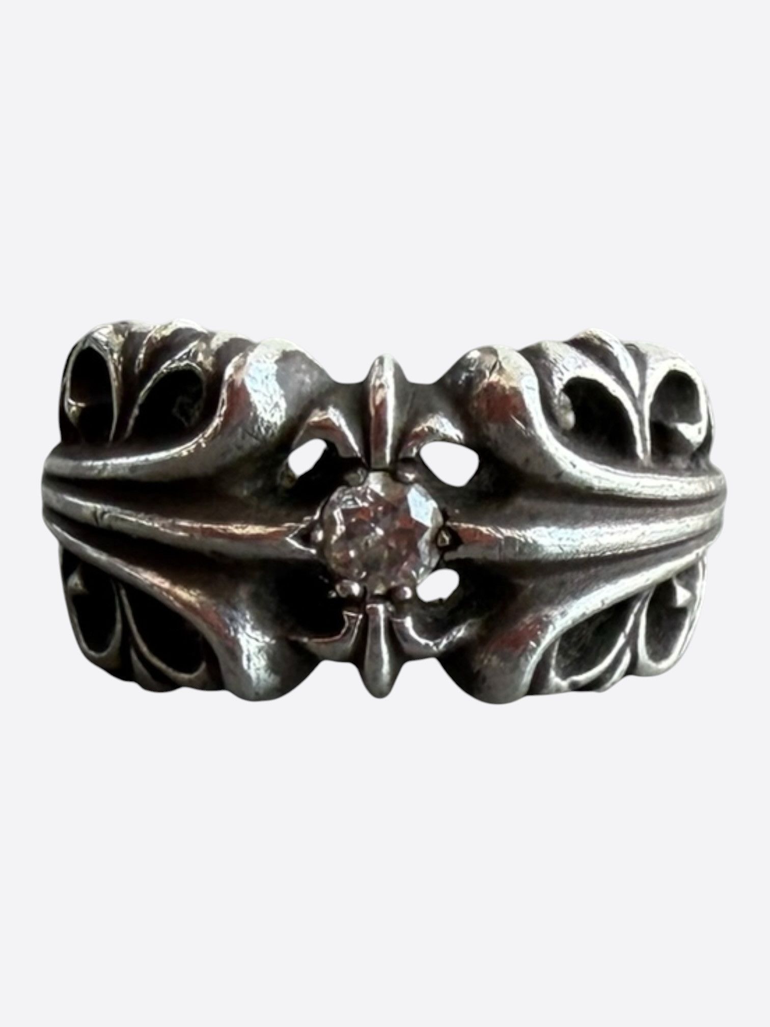 Chrome Hearts 925 Silver / Size 7.5 / .41 ct VS1 (J) Diamond K&T 
