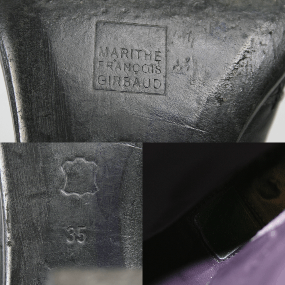 Marithe + Francois Girbaud 00S Square Toe Cossack Punk Avant Garde Y2K Boots Size US 5 / IT 35 - 11 Thumbnail