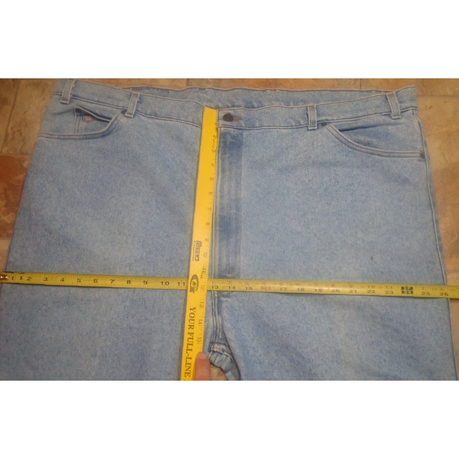 Levi's VINTAGE Levi's Jeans Silver Medal 50X32 Levi's Silver Medal Jeans Blue Denim USA Mens Regular 50X32 5-Pocket Distressed 90s USA Size US 34 / EU 50 - 7 Thumbnail