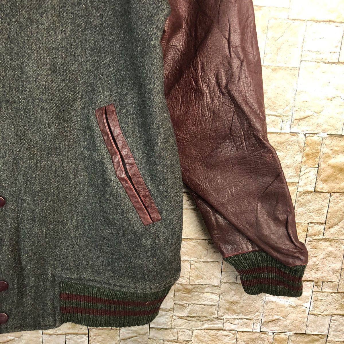 Japanese Brand Japanese Brand Maroon Bombers varsity Jacket #A826 Size US M / EU 48-50 / 2 - 8 Thumbnail