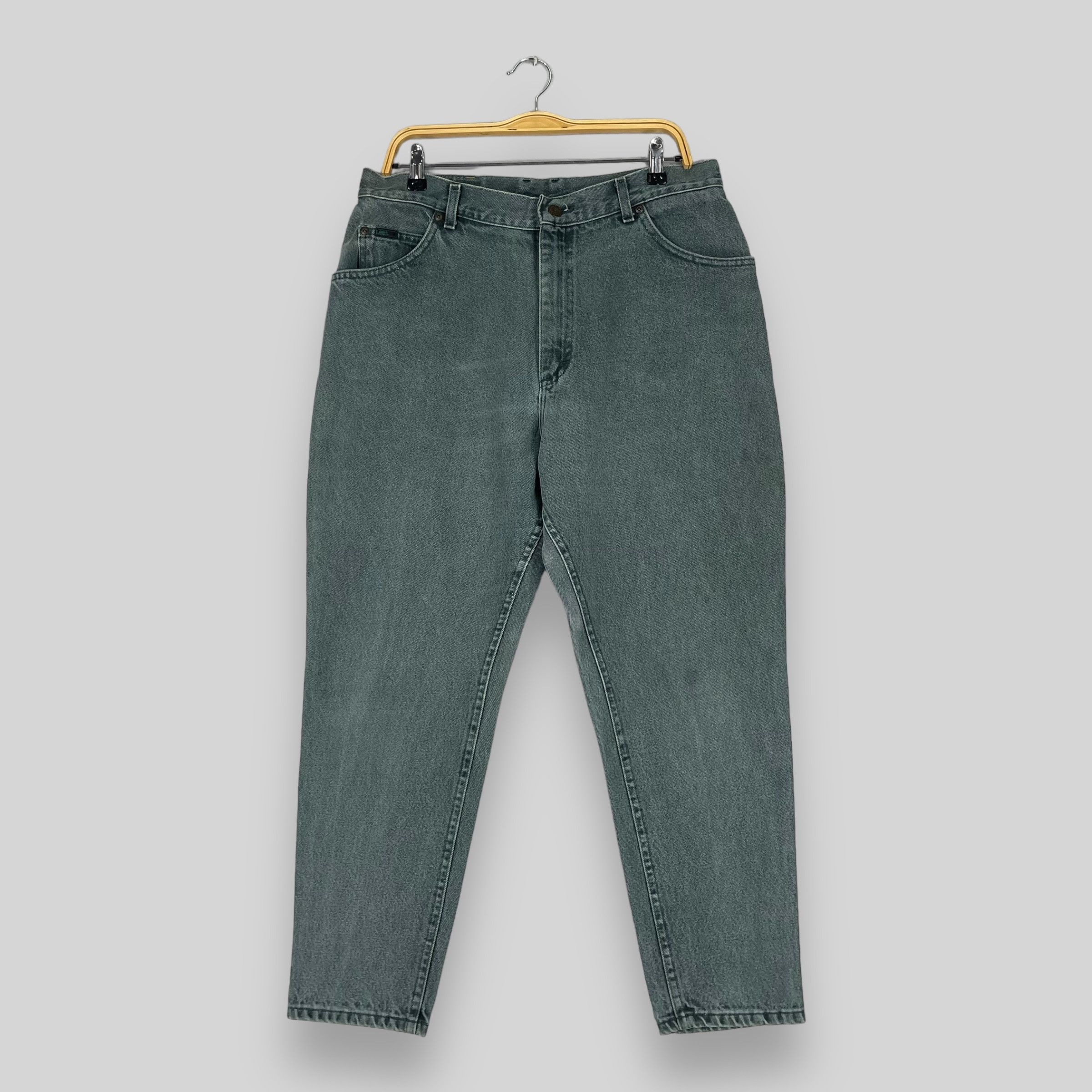 Lee × Vintage W33 L26 Vintage Lee Distressed Sun Faded Petite Jeans Size 33" - 1 Thumbnail
