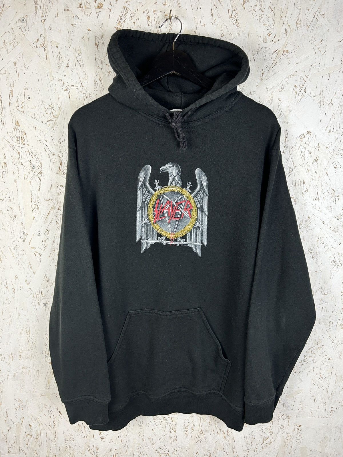 Band Tees 00s Vintage Slayer 2003 Thrash Metal Promodoro Hoodie M Size US M / EU 48-50 / 2 - 1 Thumbnail