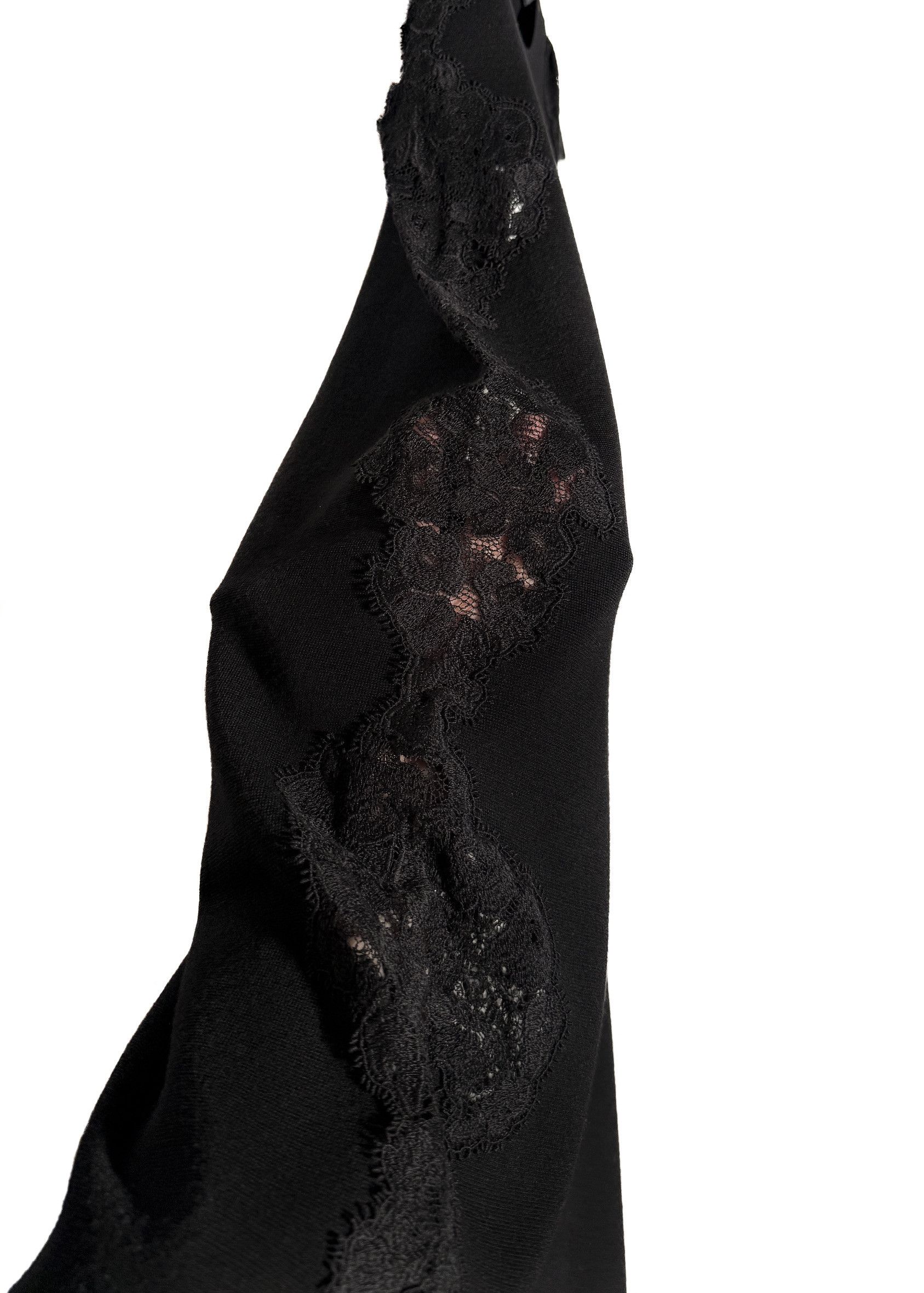 Chloe Chloé Black Wool Side Lace Insert Sleeveless Dress Size M / US 6-8 / IT 42-44 - 3 Thumbnail