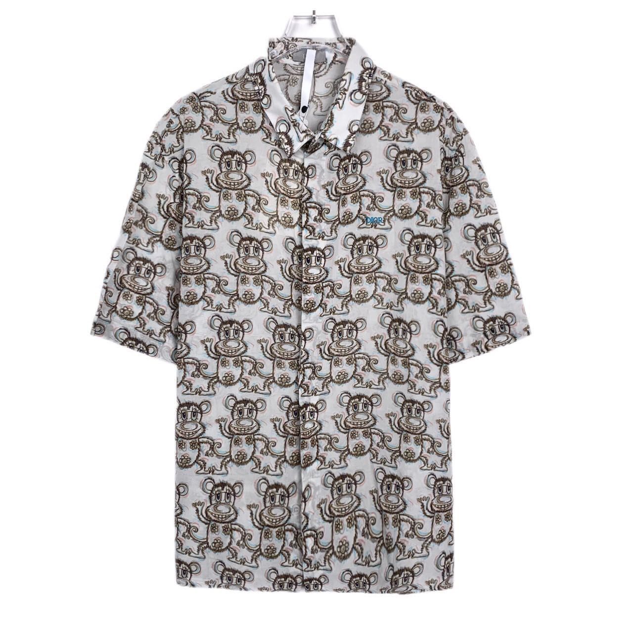 Dior Dior x Kenny Scharf Collared Short Sleeve Shirt K26WX Size US XXS / EU 40 - 1 Thumbnail