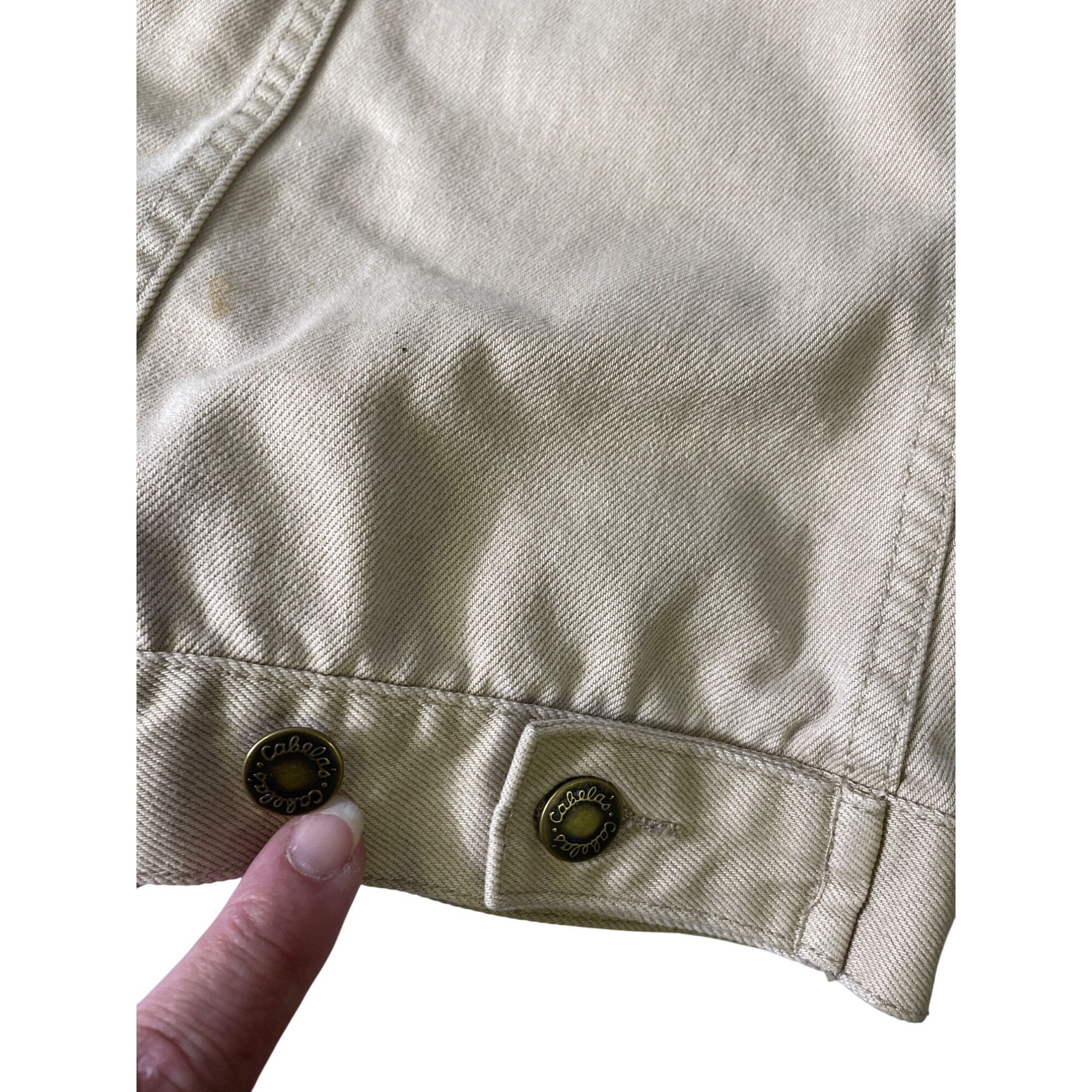 Cabelas Cabelas Womens Beige Denim Jacket Size XL Reg SKU 8699 Size XL / US 12-14 / IT 48-50 - 16 Thumbnail