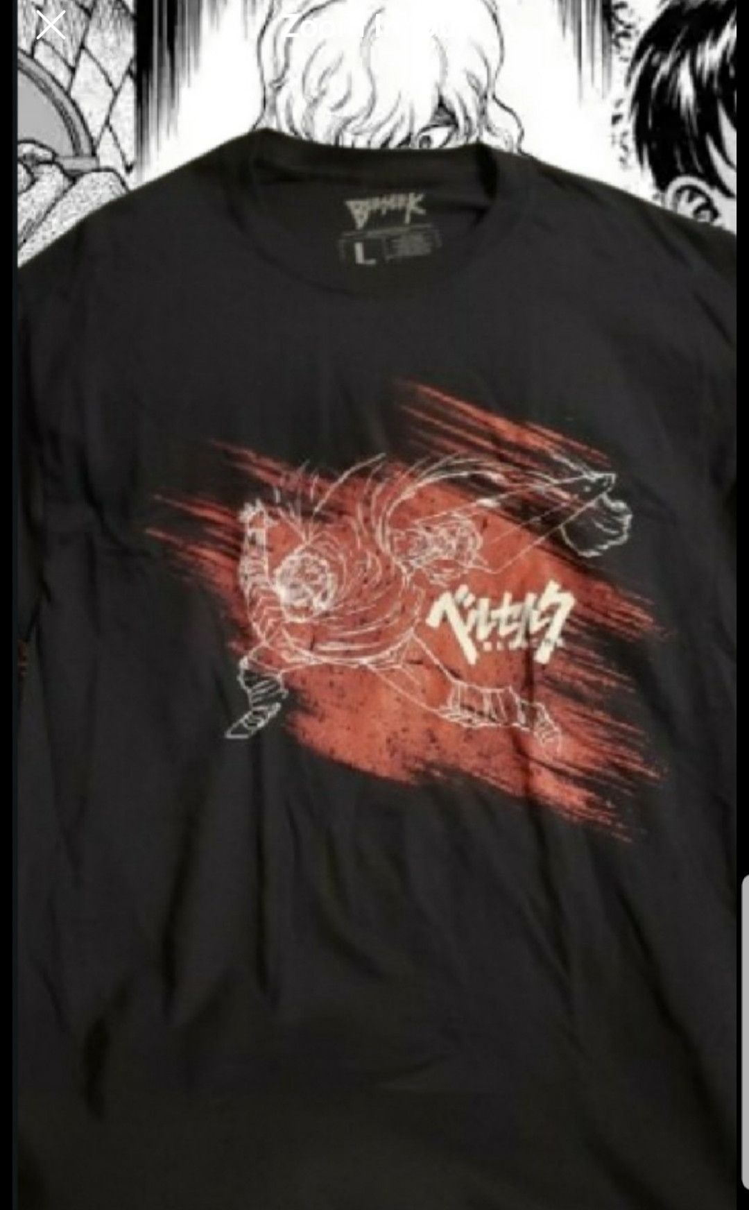 Anime RARE BERSERK ANIME T-SHIRT LIMITED EDITION ! L Size US L / EU 52-54 / 3 - 3 Thumbnail