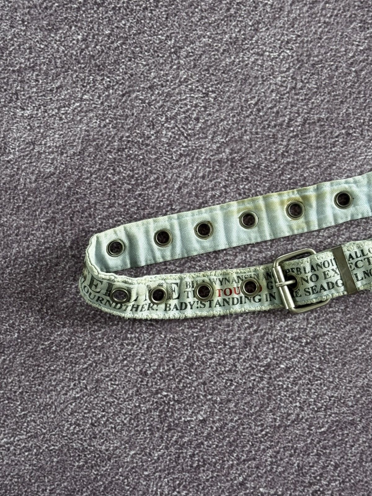 Japanese Brand Y2K Japanese Style Distressed Archive Belt Size ONE SIZE - 2 Thumbnail