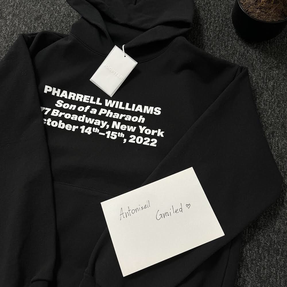 Pharrell Joopiter Opening Collection Black Hoodie Size US XL / EU 56 / 4 - 2 Thumbnail
