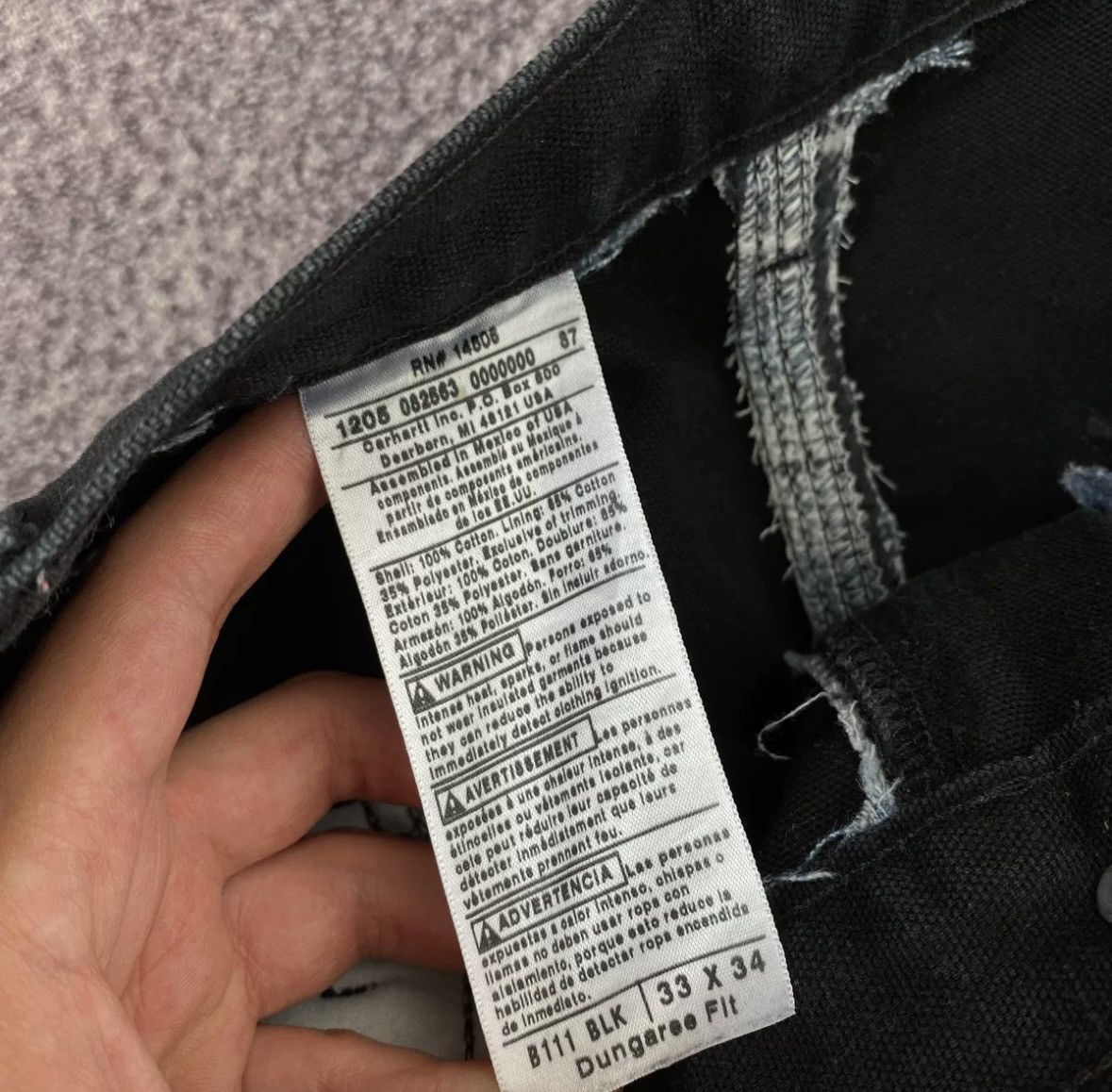 Carhartt Carhatt b111 blk pants Size US 34 / EU 50 - 7 Thumbnail