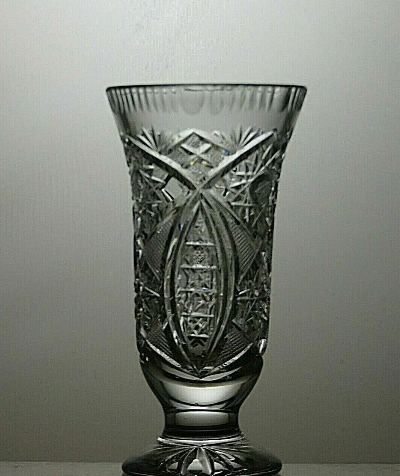Other American Brilliant Period Crystal Cut Glass Set of 2 Vases Size ONE SIZE - 5 Thumbnail