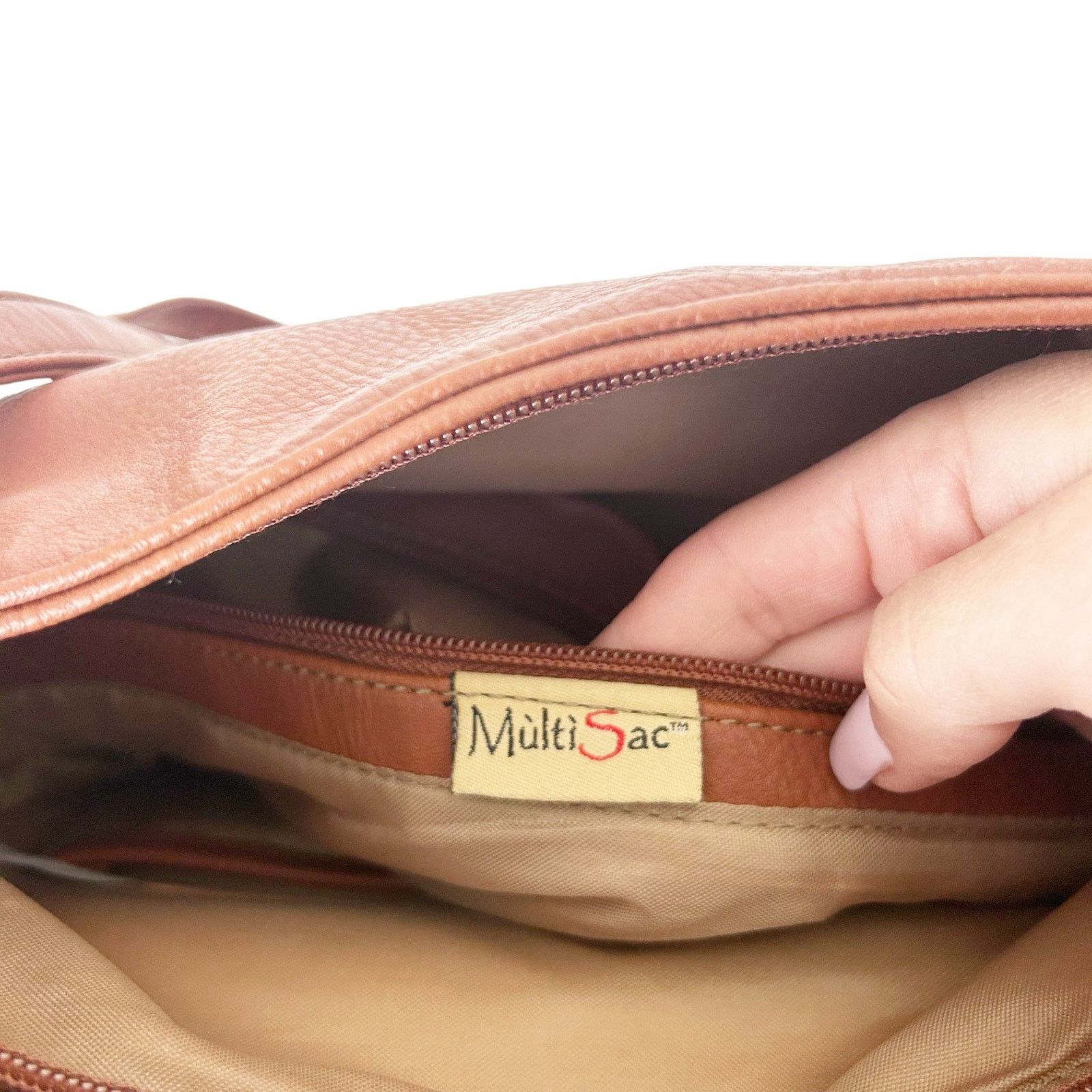 Other Multisac Brown Faux Leather Bag Size ONE SIZE - 4 Thumbnail