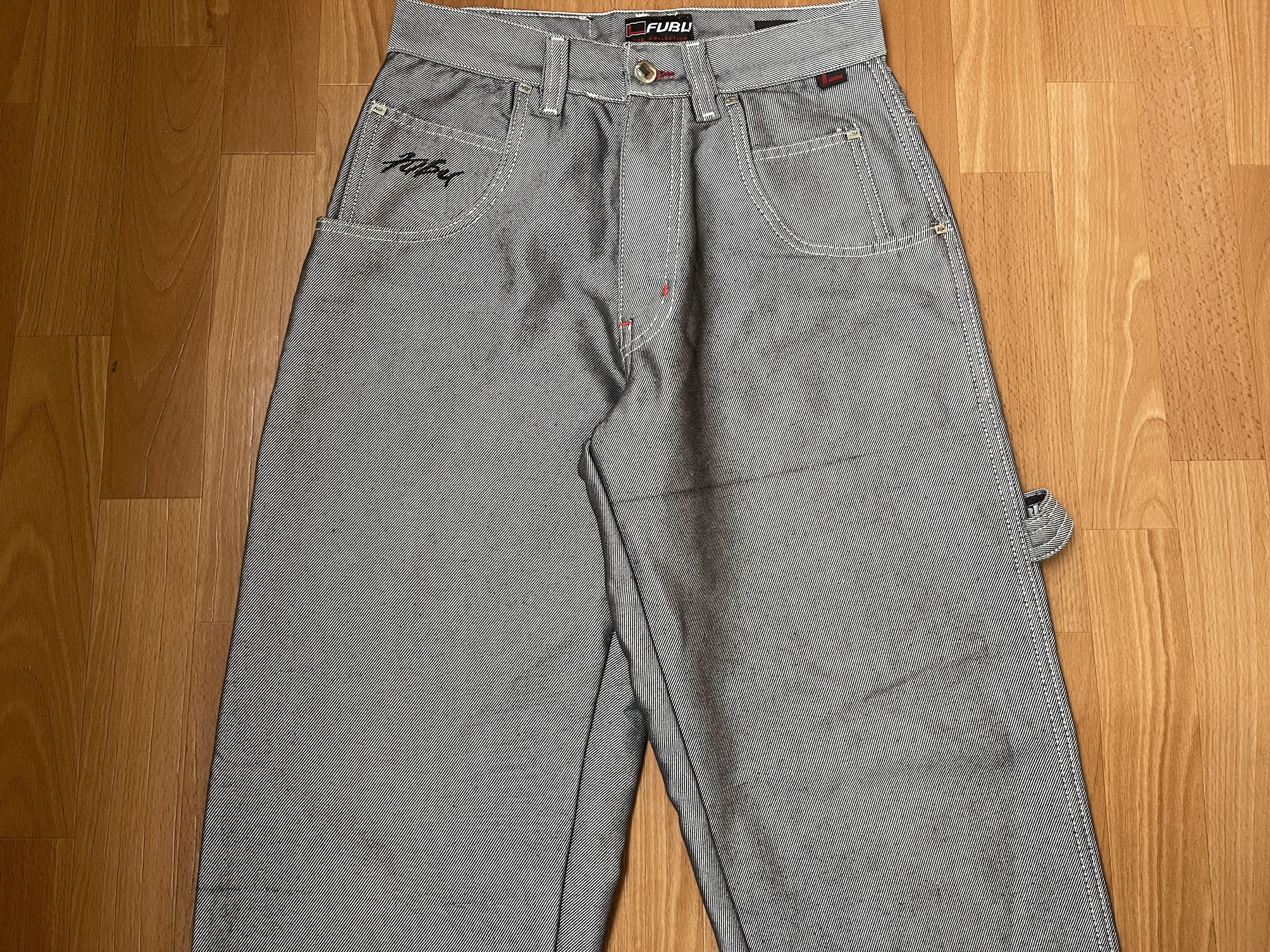 Fubu FUBU jeans shiny vintage baggy jeans silver metallic size 28 Size US 28 / EU 44 - 11 Thumbnail
