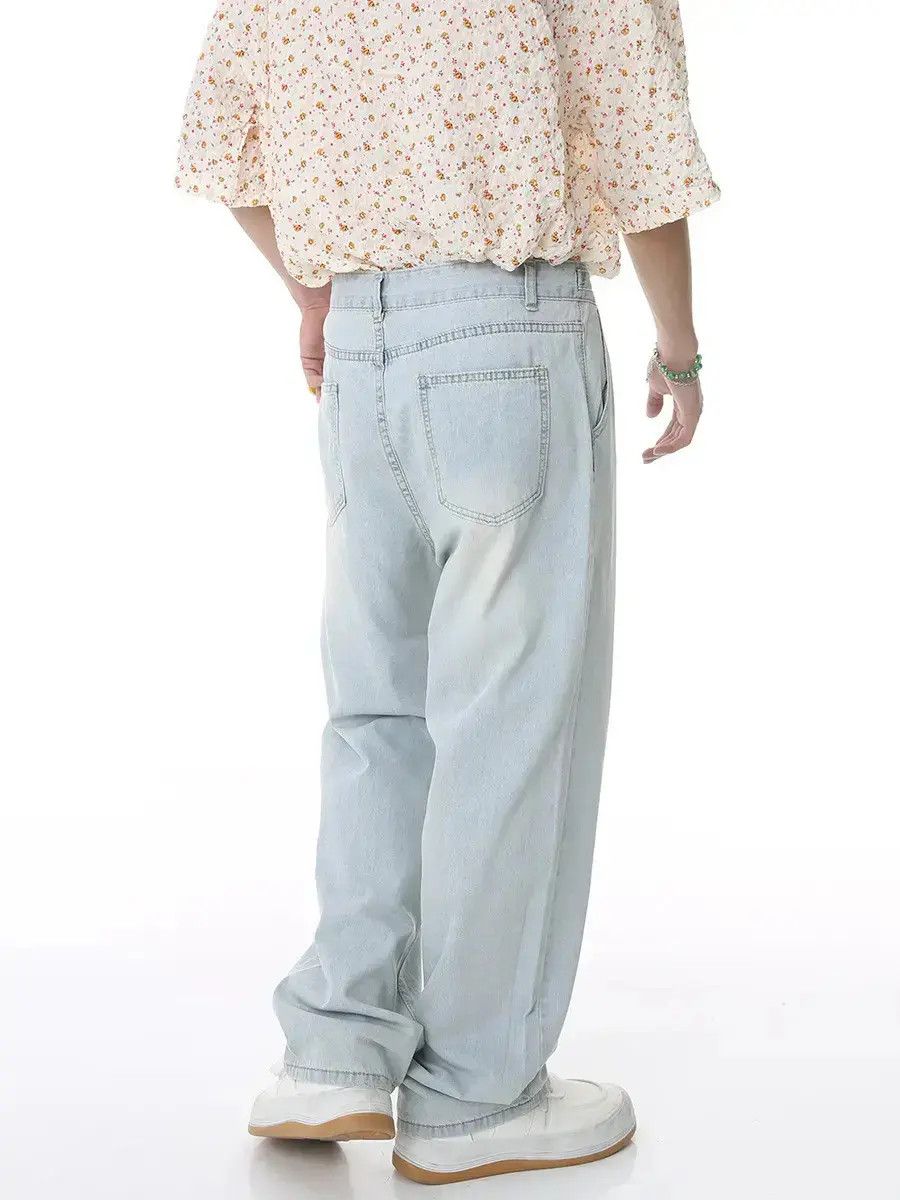 Japanese Brand Retro loose high street wide leg jeans Size US 32 / EU 48 - 3 Thumbnail