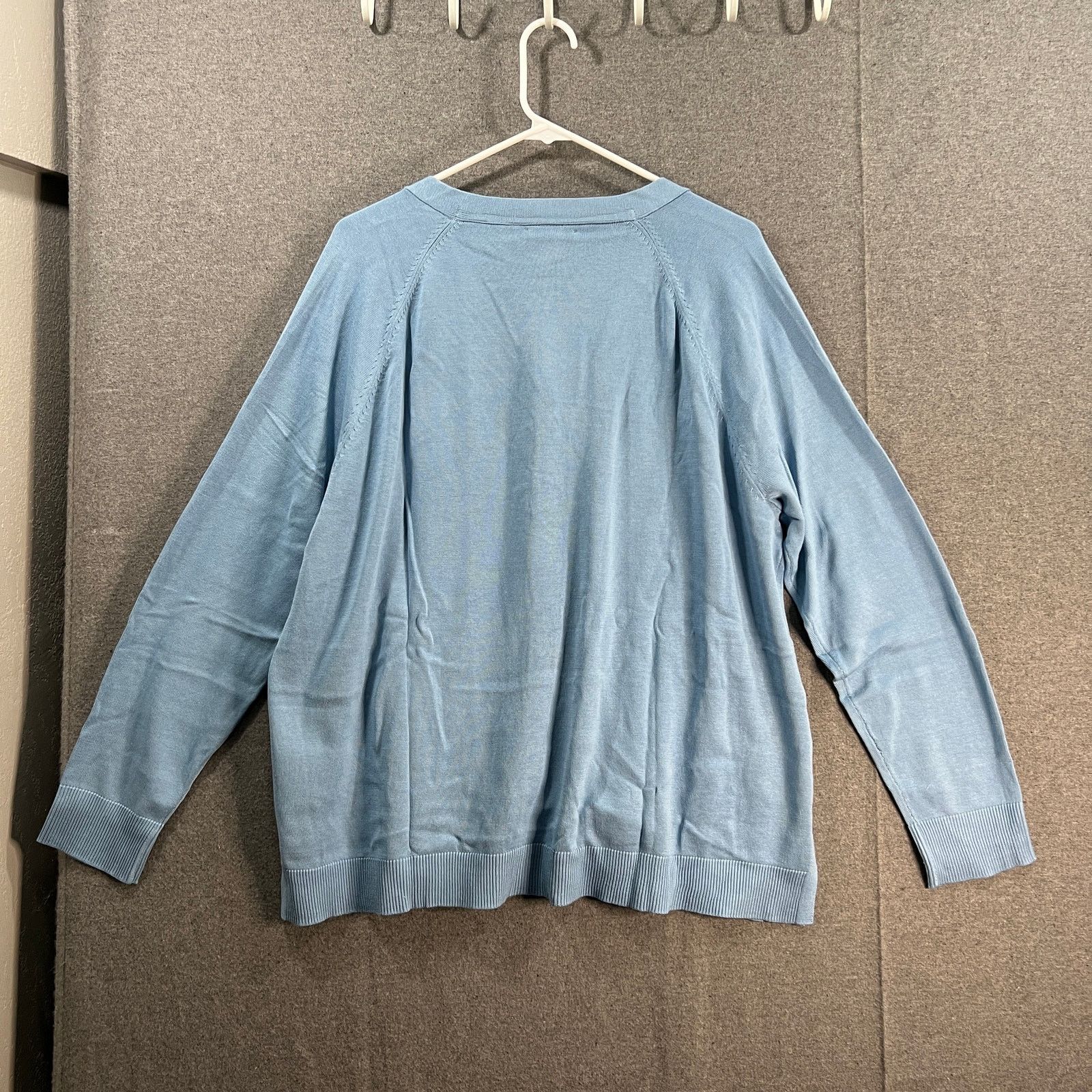 Isaac Mizrahi Isaac Mizrahi Live! Button Front sweater with Lave Size XL / US 12-14 / IT 48-50 - 2 Thumbnail