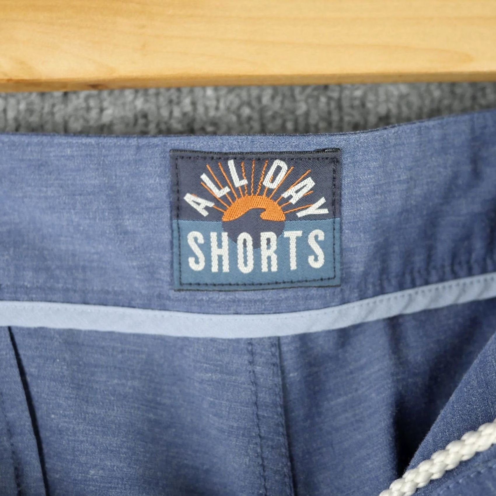 Faherty Faherty Shorts Mens 38 Blue All Day Performance Chino Stretch Summer MSC0007 Size US 38 / EU 54 - 6 Thumbnail