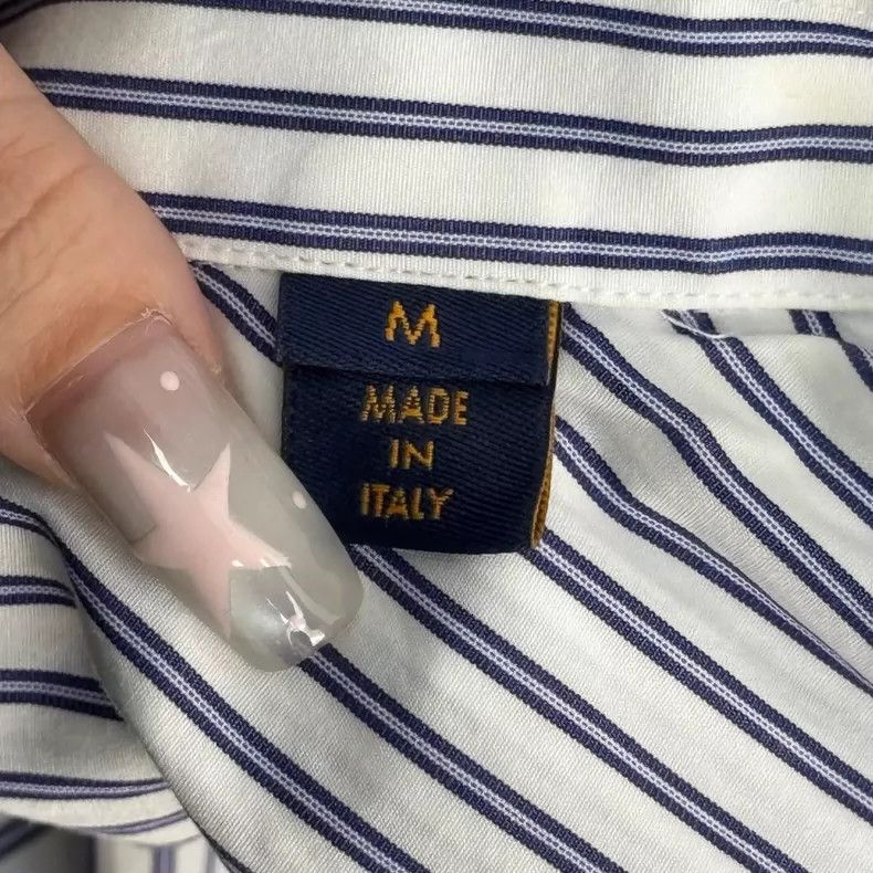 Louis Vuitton Louis Vuitton Blue and white vertical classic logo short sl Size US M / EU 48-50 / 2 - 7 Thumbnail