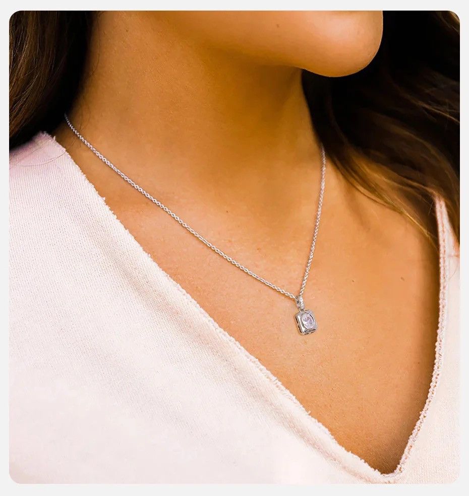 Japanese Brand Dainty Square Necklace Size ONE SIZE - 3 Thumbnail