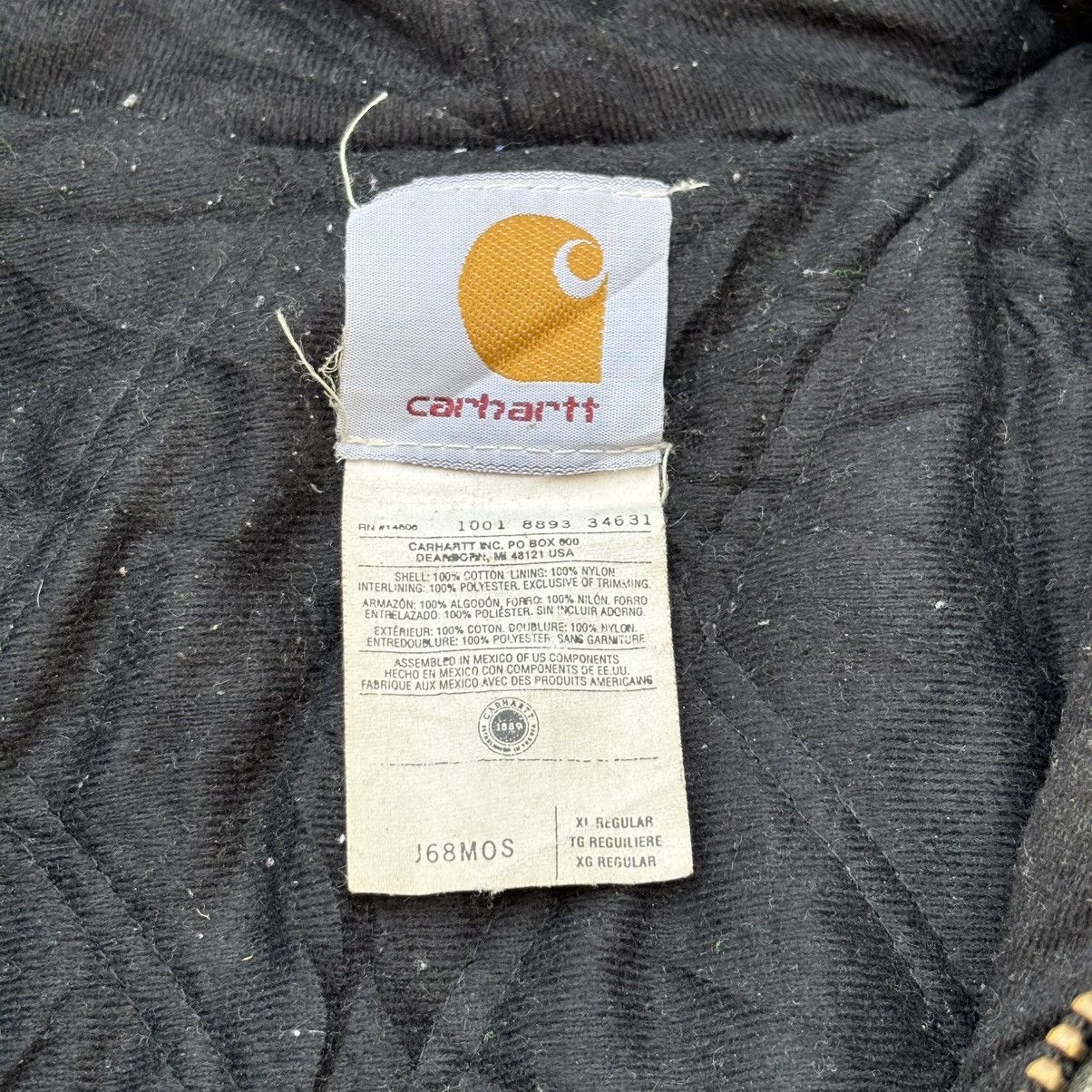 Carhartt Vintage 00s Sunfaded Carhartt Active Hooded Jacket Size US XL / EU 56 / 4 - 6 Thumbnail