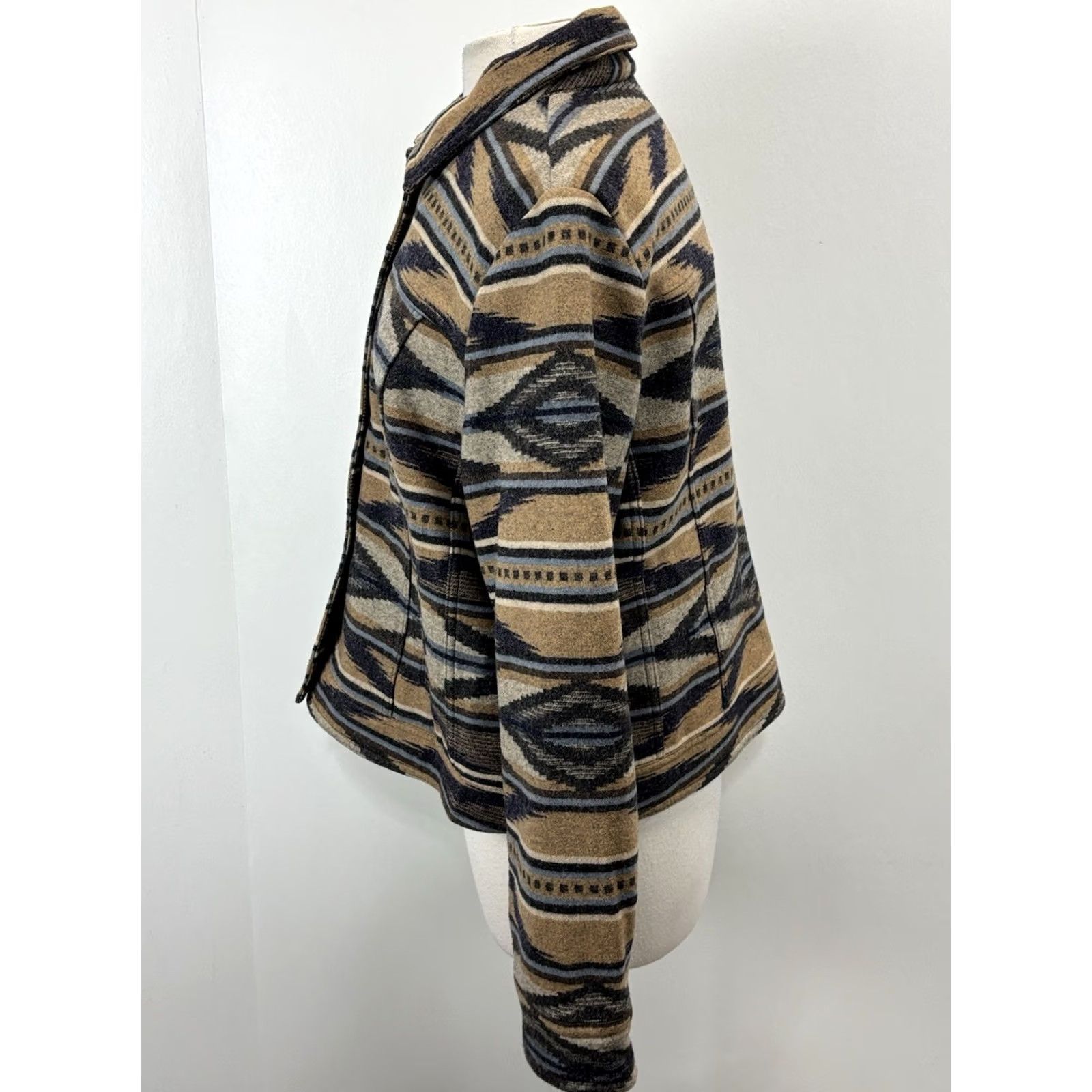 Pendleton Pendleton Coat Womens XL Willa Wool Blue Multi Southwest Aztec Harding Overcoat Pockets Classic Designer Nature Southwestern USA Western Pretend Size XL / US 12-14 / IT 48-50 - 2 Thumbnail