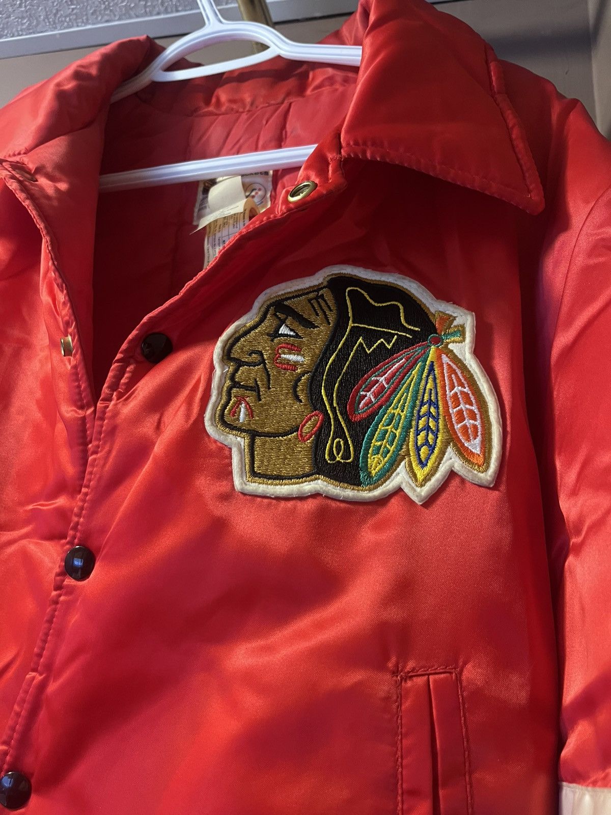 NHL Vintage Chicago Blackhawks 80s Jacket NHL Shain of Canada XL Size US XL / EU 56 / 4 - 3 Thumbnail