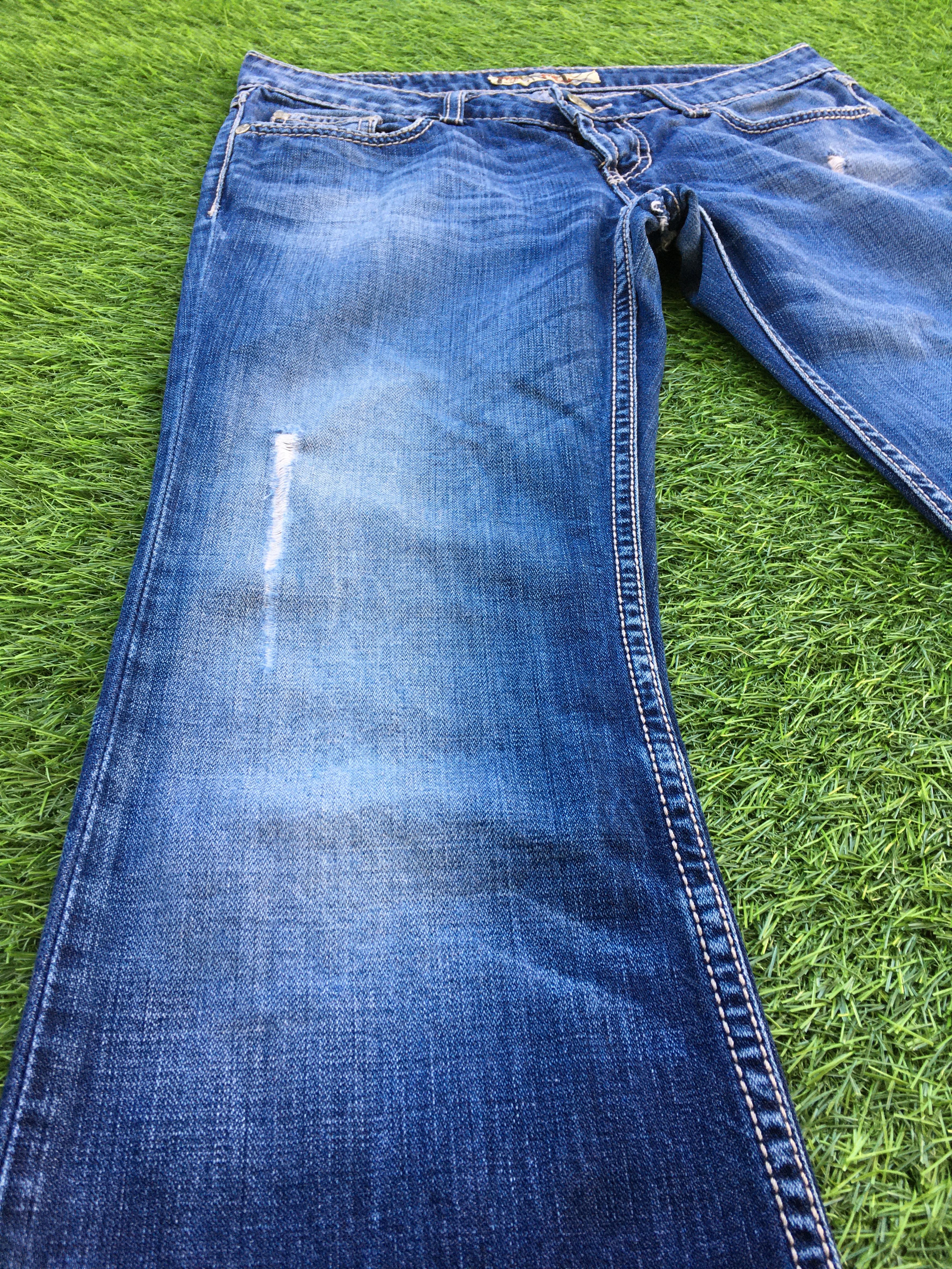 Japanese Brand × Jean Low Rise Distressed Flare Jeans D-1017 Size 28" / US 6 / IT 42 - 6 Thumbnail