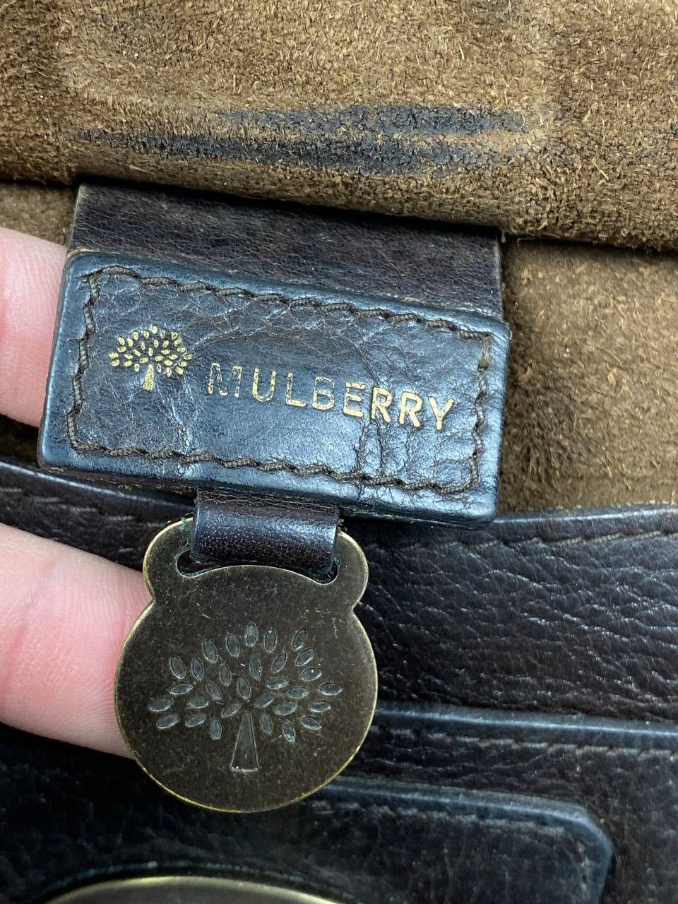 Mulberry Vintage Mulberry Leather Messenger Bag Men Brown Size ONE SIZE - 8 Thumbnail