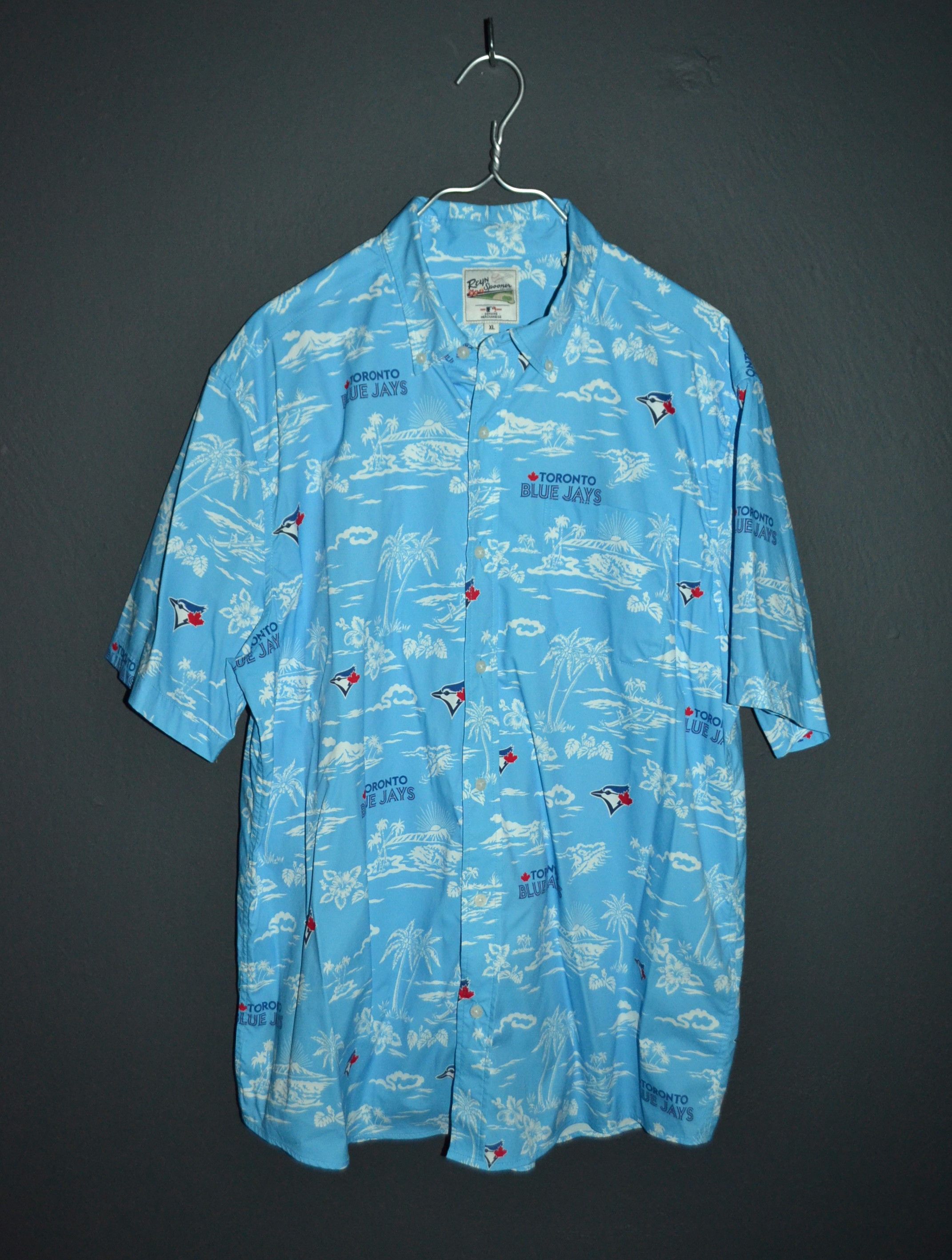 Reyn Spooner Reyn Spooner Blue Jays XL Blue Hawaiian Shirt MLB Size US XL / EU 56 / 4 - 2 Thumbnail