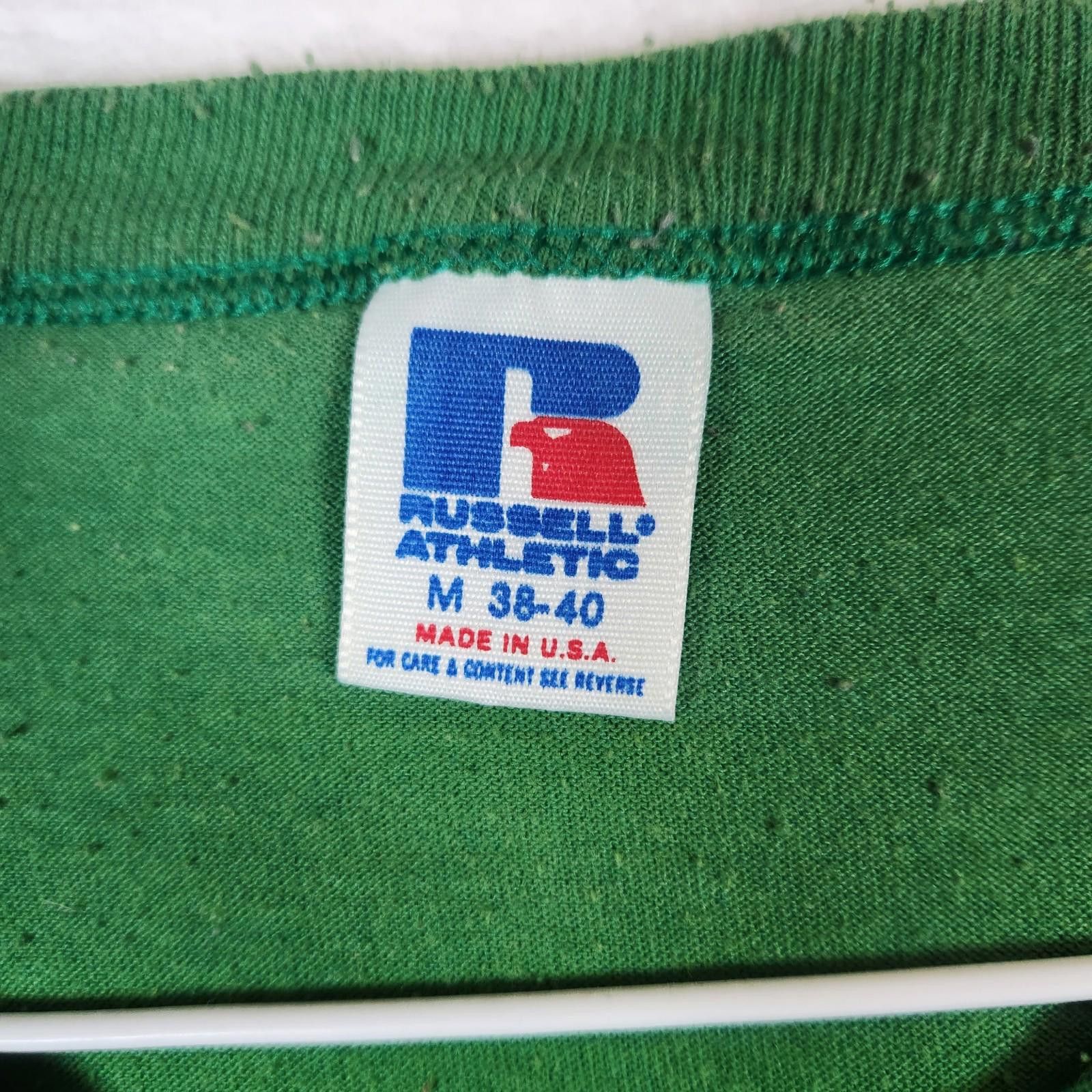 Russell Athletic Vtg 1989 Single Stitch Crab Feast Tshirt Green Size Medium Size US M / EU 48-50 / 2 - 4 Thumbnail