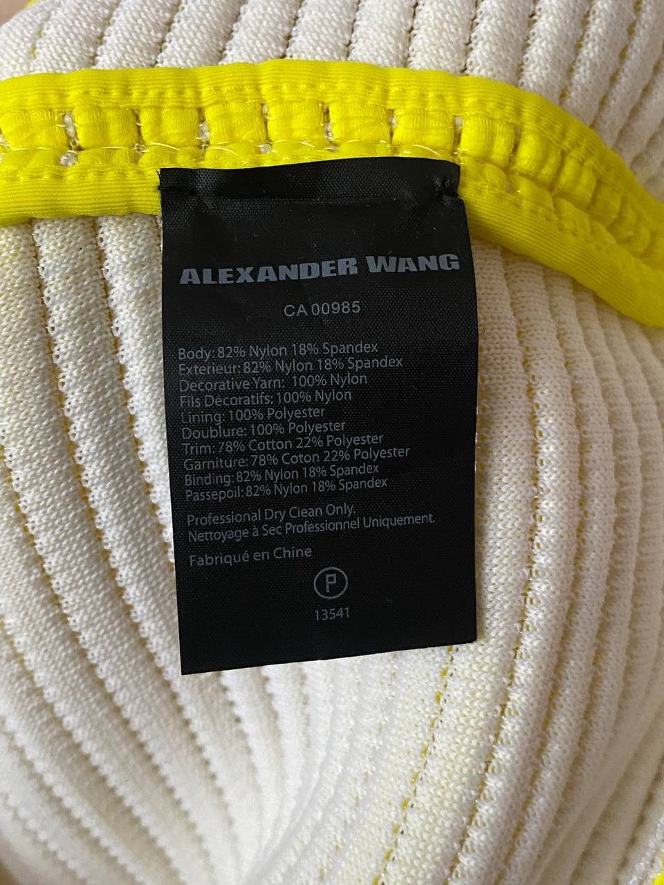 Alexander Wang Alexander Wang Neon-Yellow Cycling Sleeveless Top Size L / US 10 / IT 46 - 7 Thumbnail